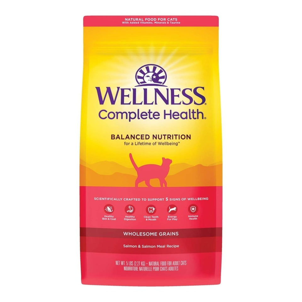 Wellness Complete Health Dry Cat Food - Salmon and Salmon Meal, 5 lb