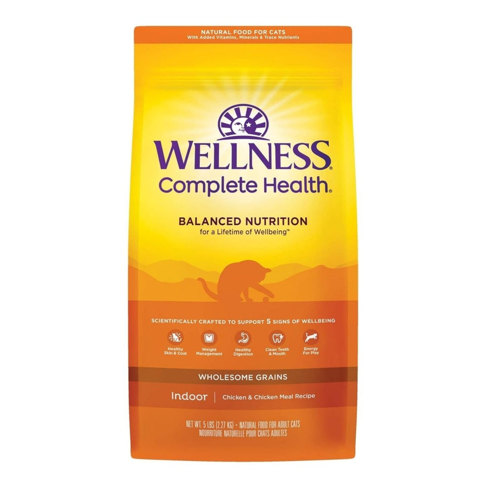 Wellness Complete Health Indoor Deboned Chicken Dry Cat Food, 5 lb