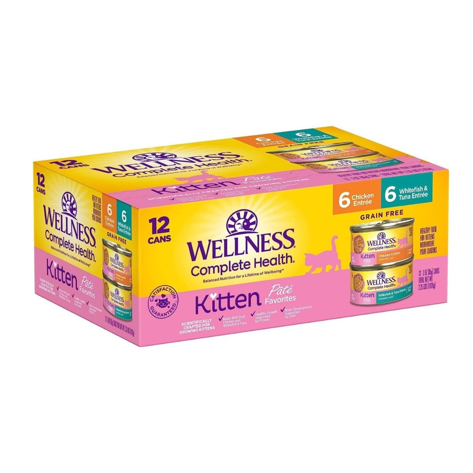 Wellness Complete Health GF Wet Kitten Wet Cat Food, 3 oz, 12 ct