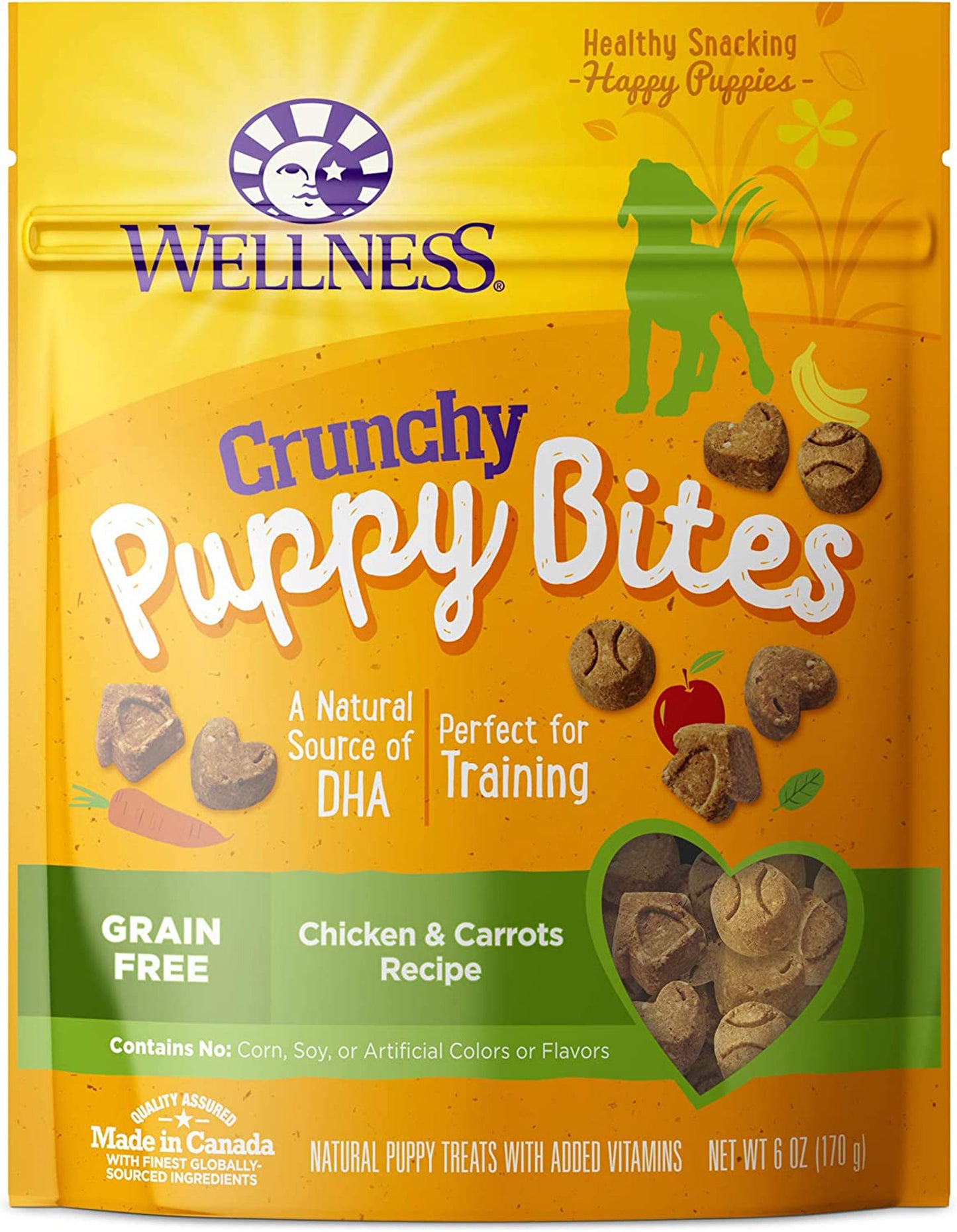Wellness Puppy Bite Crunchy Chicken, Carrot, 6 oz
