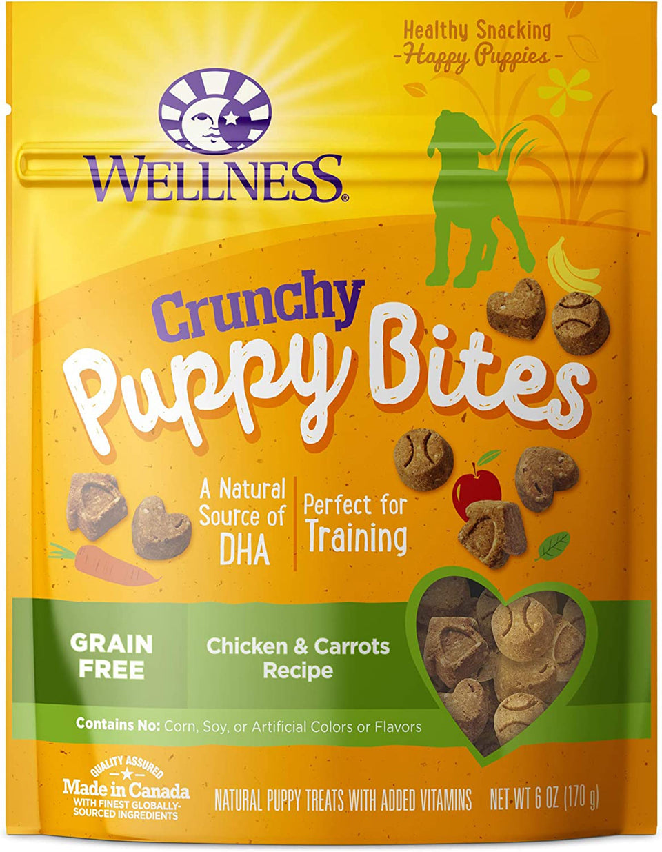Wellness Puppy Bite Crunchy Chicken, Carrot, 6 oz