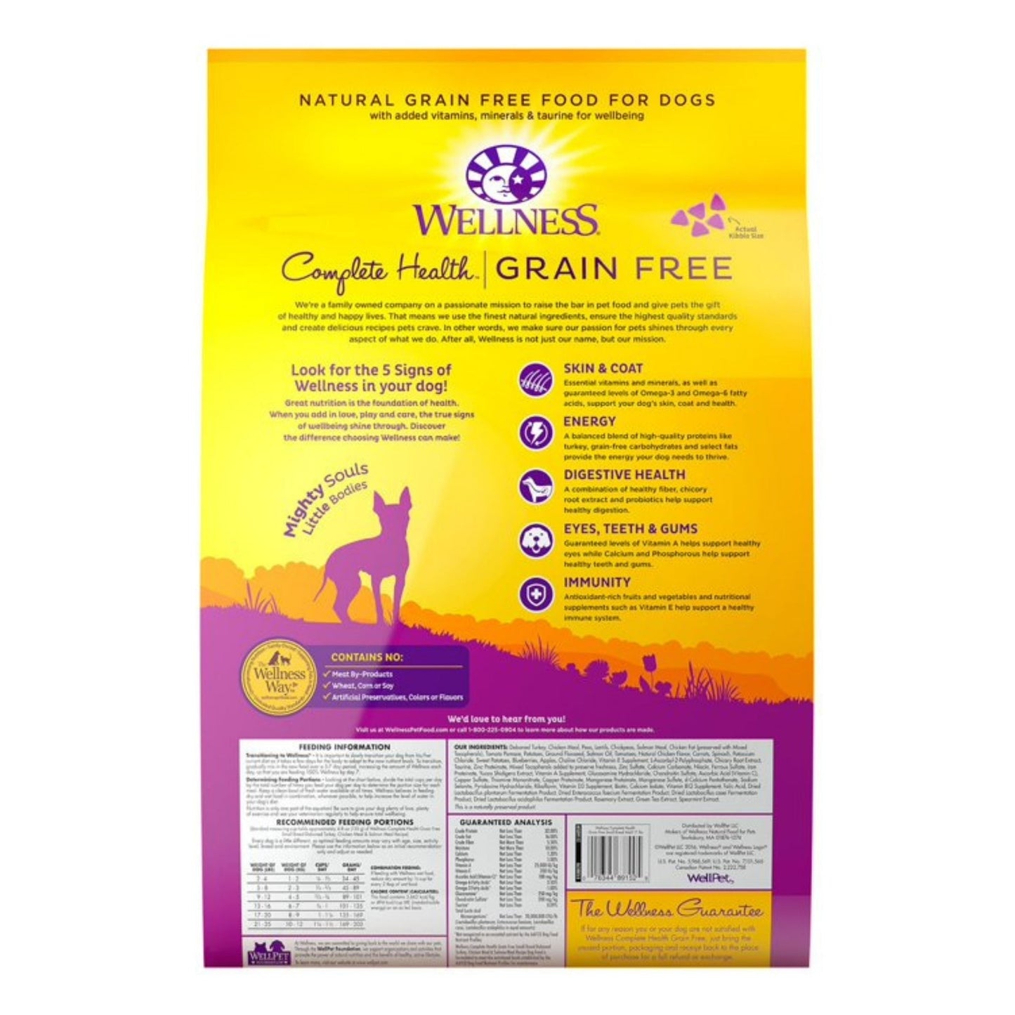 Wellness Dog GF Small Breed 11 lb Turkey Chicken Salmon Complete, view 5