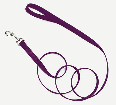 Coastal SinglePly Nylon Dog Leash Purple, 3/4 in x 4 ft