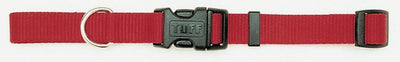 Coastal Adjustable Nylon Dog Collar with Plastic Buckle Red, 3/8 in x 8-12 in
