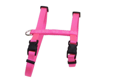 Coastal Figure H Adj. Nylon Cat Harness Neon, Pink, 3/8 in x 10-18 in