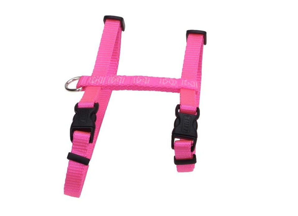 Coastal Figure H Adj. Nylon Cat Harness Neon, Pink, 3/8 in x 10-18 in