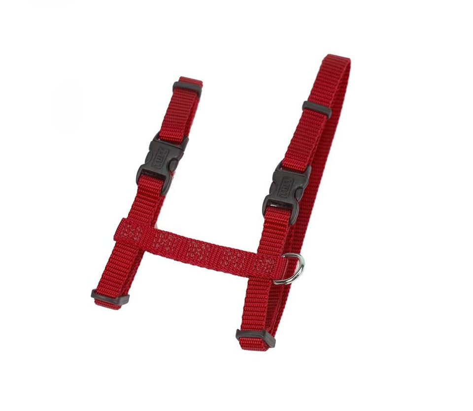 Coastal Figure H Adjustable Nylon Cat Harness, Red, 3/8 in x 10-18 in