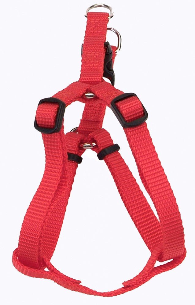 Coastal Comfort Wrap Adjustable Nylon Dog Harness Red Medium