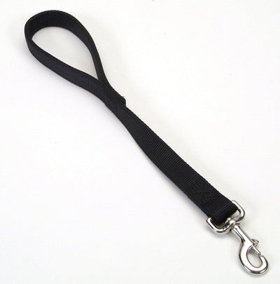 Coastal DoublePly Nylon Traffic Dog Leash Black, 1 in x 24 in