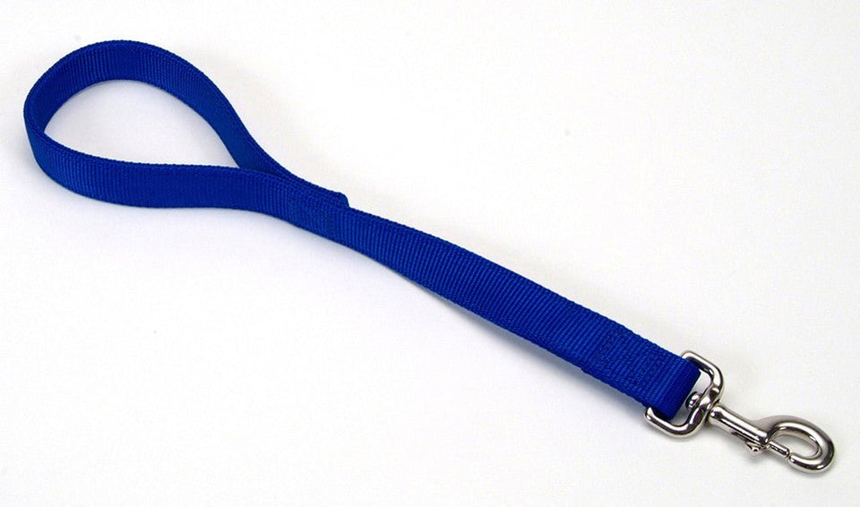 Coastal DoublePly Nylon Traffic Dog Leash Blue, 1 in x 24 in, view 5
