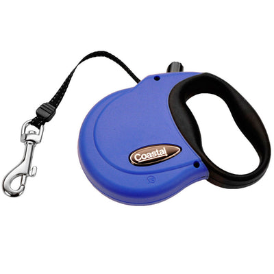Coastal Retractable Dog Leash, Blue, 12 ft, X-Small