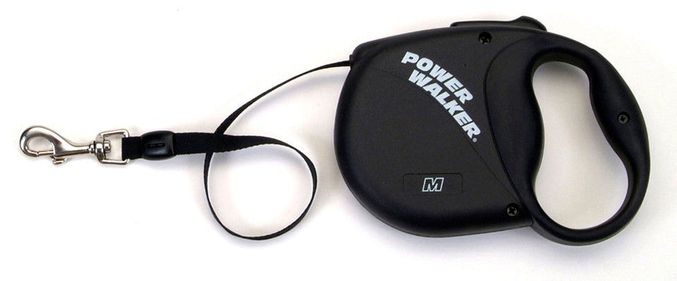 Coastal Retractable Dog Leash, Black, 16 ft, Medium