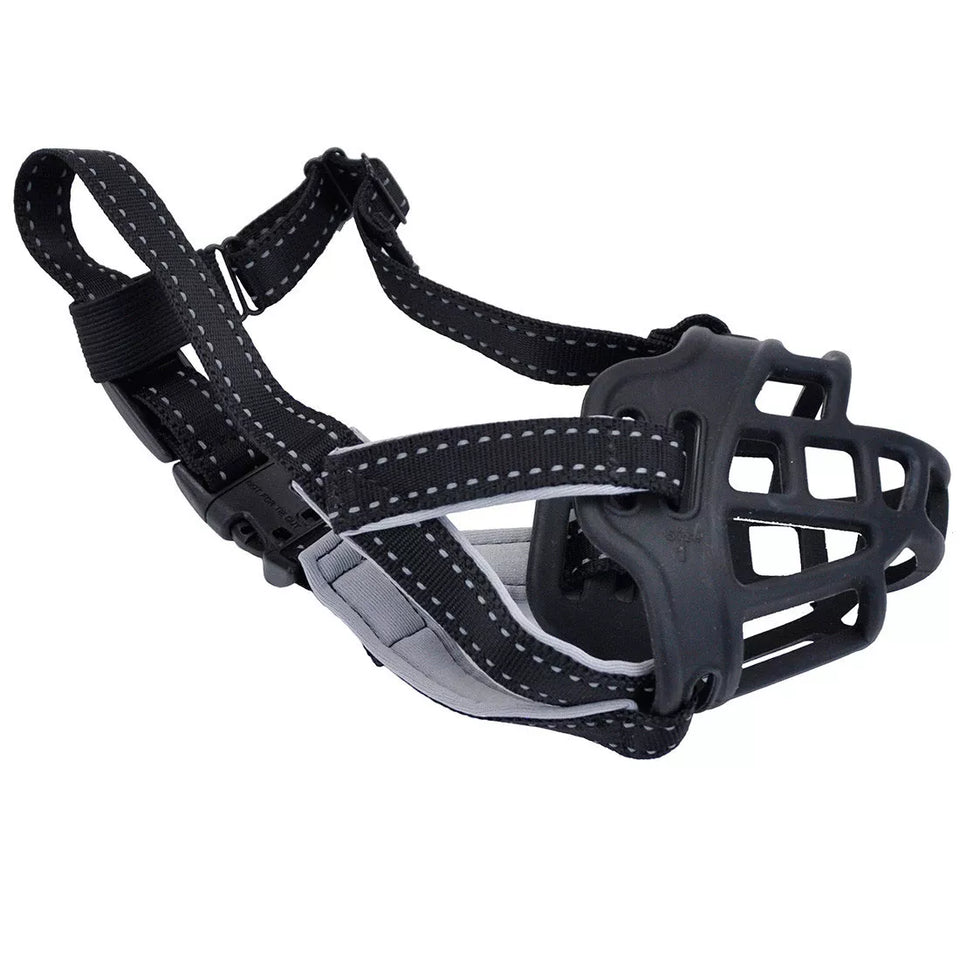 Coastal Pet Soft Basket Muzzle Black Size 2: W-10" x Large- 2.75"