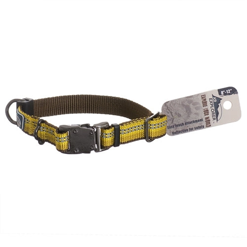 Coastal K9 Explorer 5/8 in Adj Dog Collar Goldenrod Yellow (8-12 in)