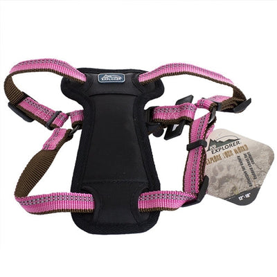 Coastal K9 Explorer, 1 in Padded Dog Harness Rosebud Pink (26-38 in)