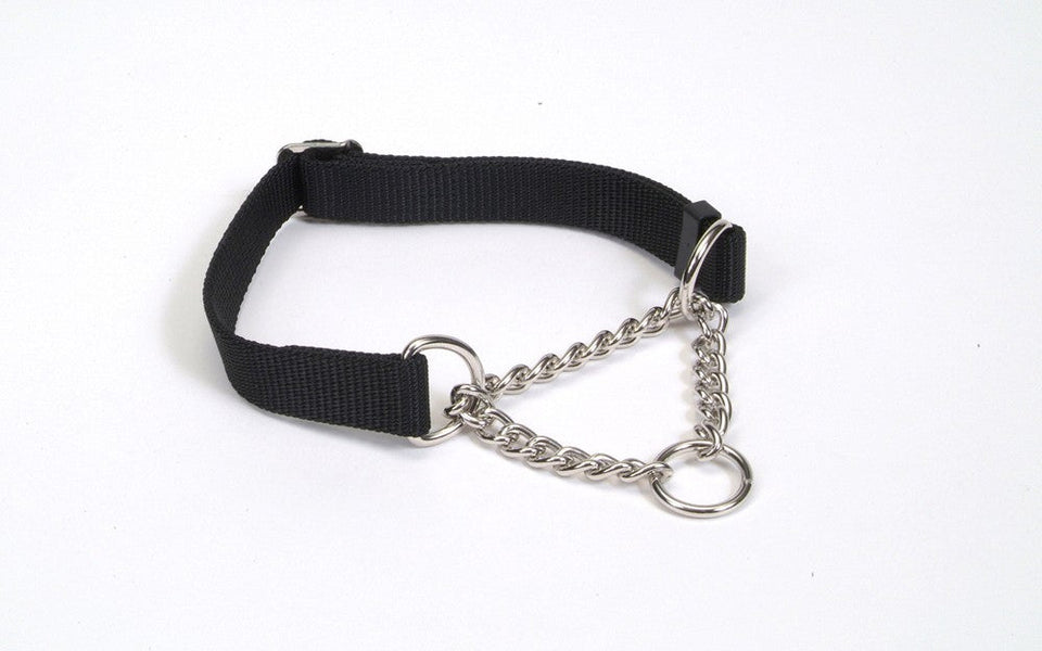 Check-Choke Adj. Check Training Dog Collar, Black 5/8 in x 10-14 in
