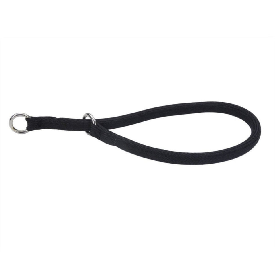 Coastal Round Nylon Training Dog Collar Black, 3/8 in x 22 in