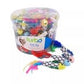 Coastal Turbo Bulk Cat Toy Bins, Fish with Feathers, 60 Pieces - Pets Perfect