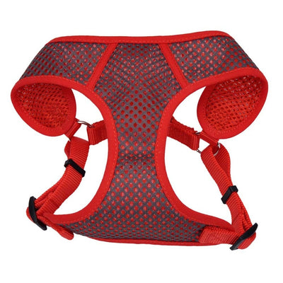 Coastal Comfort Soft Sport Wrap Dog Harness Grey Red Small