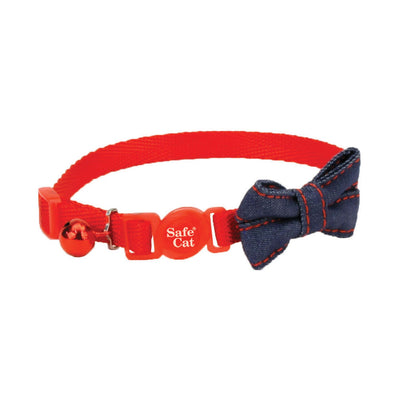 Coastal Products Safe Cat Embellished Fashion Cat Collar, Red, 12 in