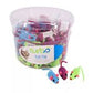 Coastal Turbo Bulk Cat Toy Bins, String Mice, 5" (90 Pieces) - Pets Perfect