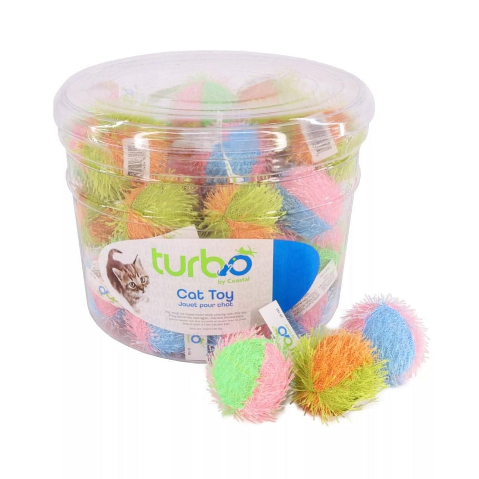 Coastal Turbo Bulk Cat Toy Bins, Fuzzy Balls, 2" (48 Pieces), view 2