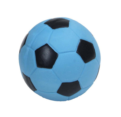 Rascals Latex Dog Toy Soccerball, Blue, 3 in