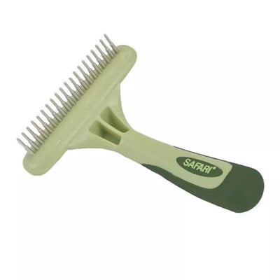 Coastal Pet Safari Dog Single Row Undercoat Rake with Rotating Pins - Pets Perfect