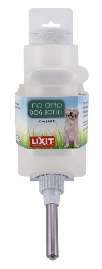 Lixit Top Fill Dog Water Bottle White 32 oz