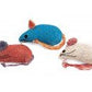 Spot Burlap Mice Catnip Toy Assorted 3 in 3 Pack - Pets Perfect