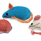 Spot Burlap Mice Catnip Toy Assorted 3 in 3 Pack - Pets Perfect