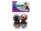 Spot Mylar Ball Cat Toy Multi - Color 1.5 in 4 Pack - Pets Perfect