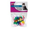 Spot Kitty Yarn Puffs Catnip Toy Assorted 1.5 in 4 Pack Small - Pets Perfect