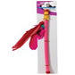Spot Feather Dangler Teaser Wand Cat Toy Multi - Color 18 in - Pets Perfect