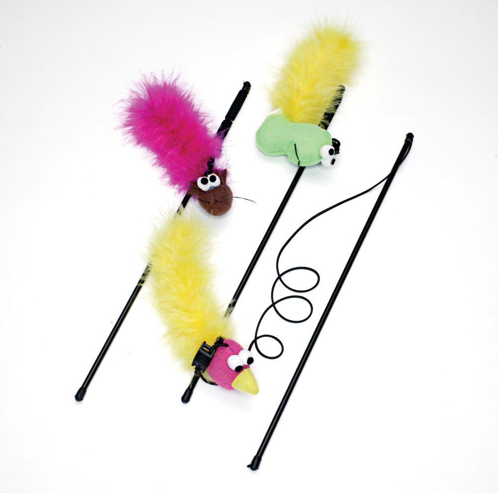 Ethical Pet Feather Boa Toy W/Wand & Catnip - Pets Perfect