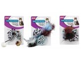 Spot Animal Print Rattle Catnip Toy Assorted 4.5 in 2 Pack - Pets Perfect