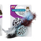 Spot Animal Print Rattle Catnip Toy Assorted 4.5 in 2 Pack - Pets Perfect