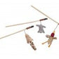 Skinneeez Friends Teaser Wands with Catnip Assorted 12 in - Pets Perfect