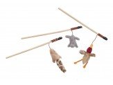 Skinneeez Friends Teaser Wands with Catnip Assorted 12 in - Pets Perfect