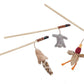 Skinneeez Friends Teaser Wands with Catnip Assorted 12 in - Pets Perfect