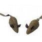 Spot 100% Catnip Candy Mice Cat Toy Brown 3.5 in 2 Pack - Pets Perfect