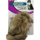 Spot Shaggy Plush Giant Mouse Rattle and Catnip Cat Toy Brown 8.5 in Giant - Pets Perfect