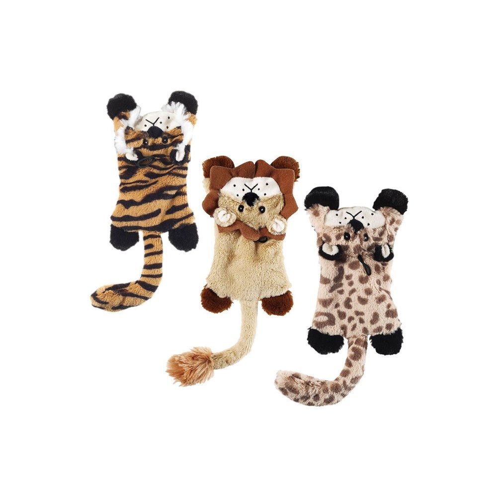 Ethical Pet Skinneeez Flat Cats Jungle Cat 14" Assorted - Pets Perfect