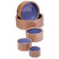 Spot Crock Small Animal Dish Blue; Grey 3 in