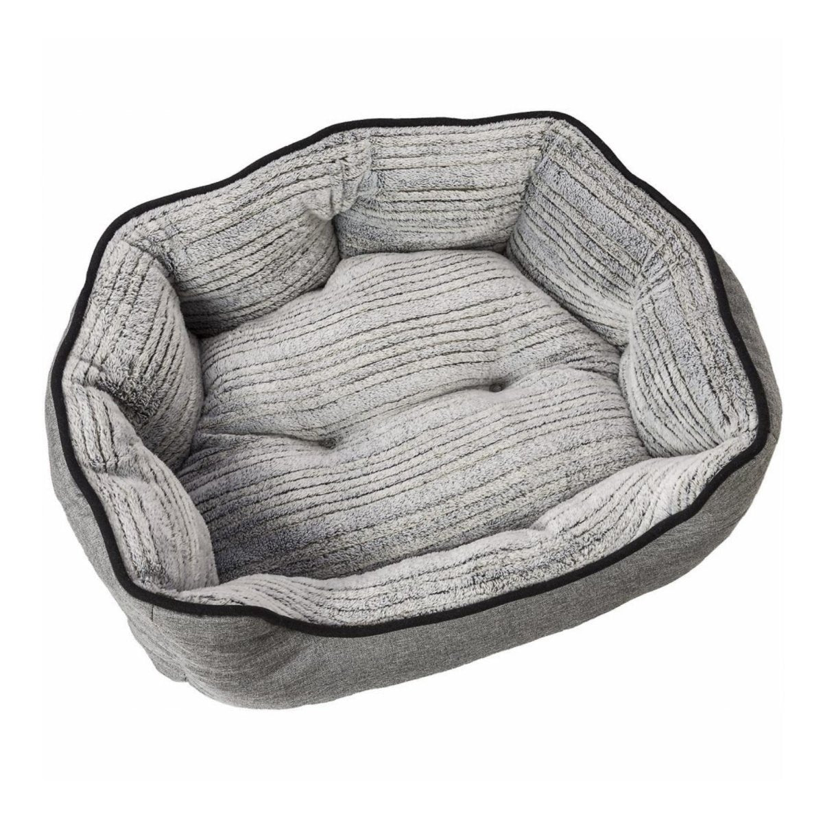 Ethical Pet Sleep Zone Clam Shell 24" Gray - Pets Perfect