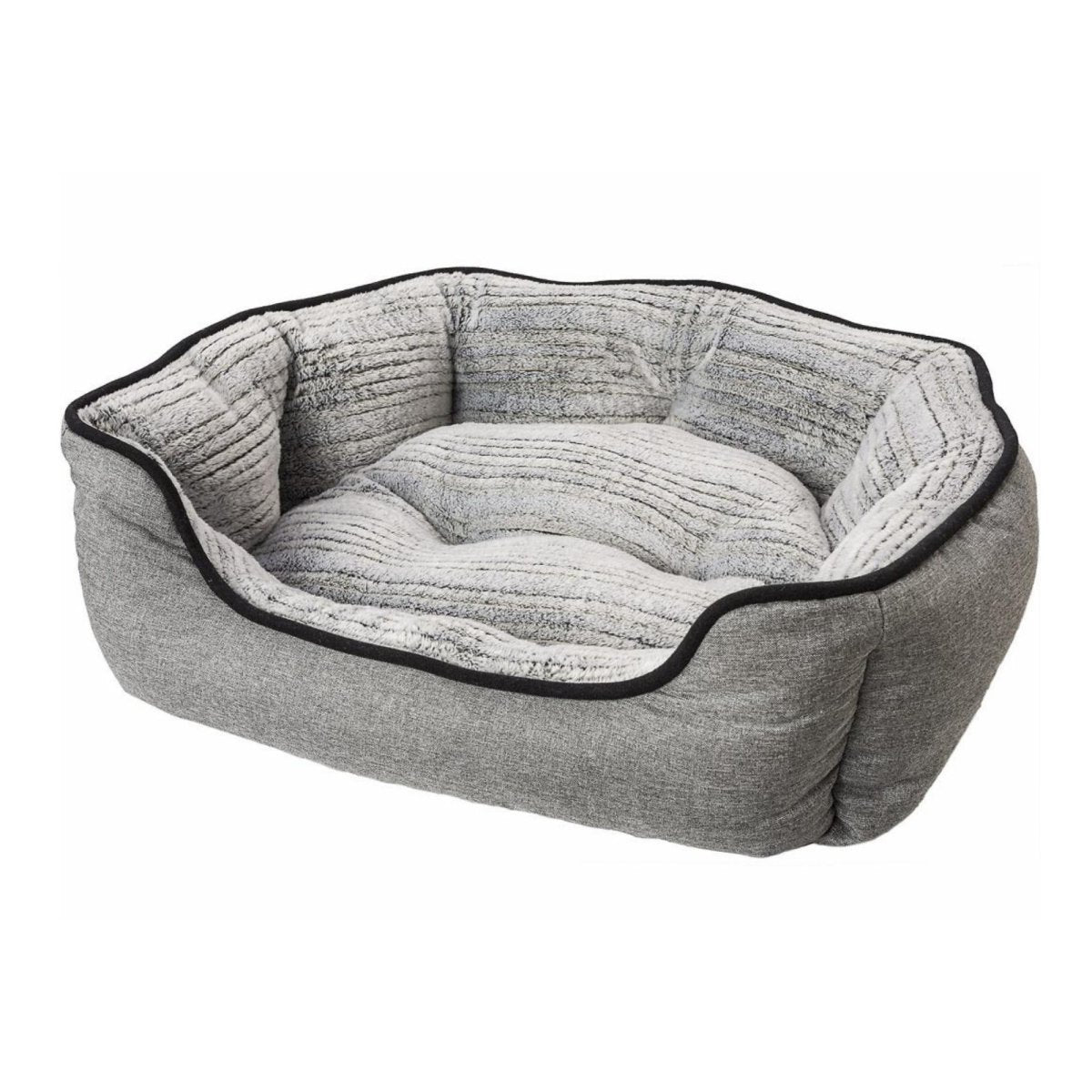 Ethical Pet Sleep Zone Clam Shell 31" Gray - Pets Perfect
