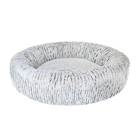Ethical Bed 2 Tone Plush White/Blac 18" - Pets Perfect