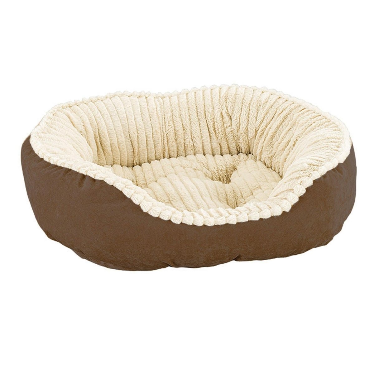 Ethical Pet Sleep Zone Carved Plush 32" Chocolate - Pets Perfect