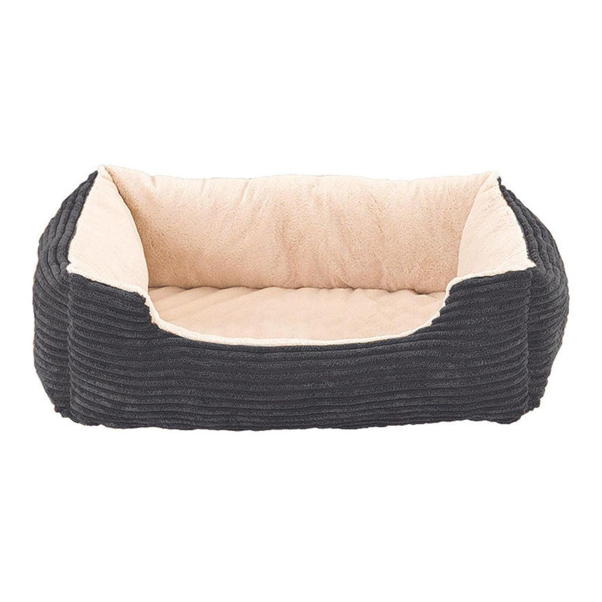 Ethical Pet Sleep Zone Corduroy Ortho Cuddler 27" Deep Grey - Pets Perfect