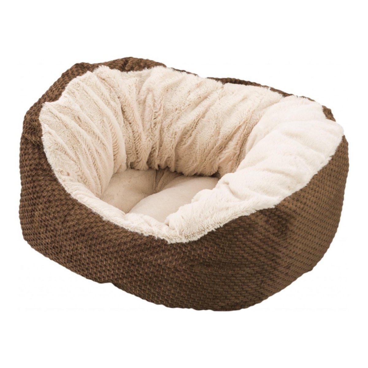 Ethical Pet Sleep Zone Checkerboard Napper 18" Chocolate - Pets Perfect